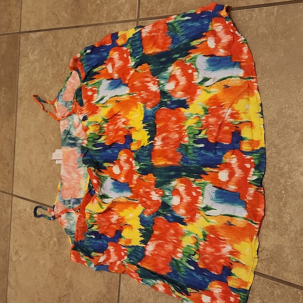 Merona XL Colorful Floral Flowy Tank